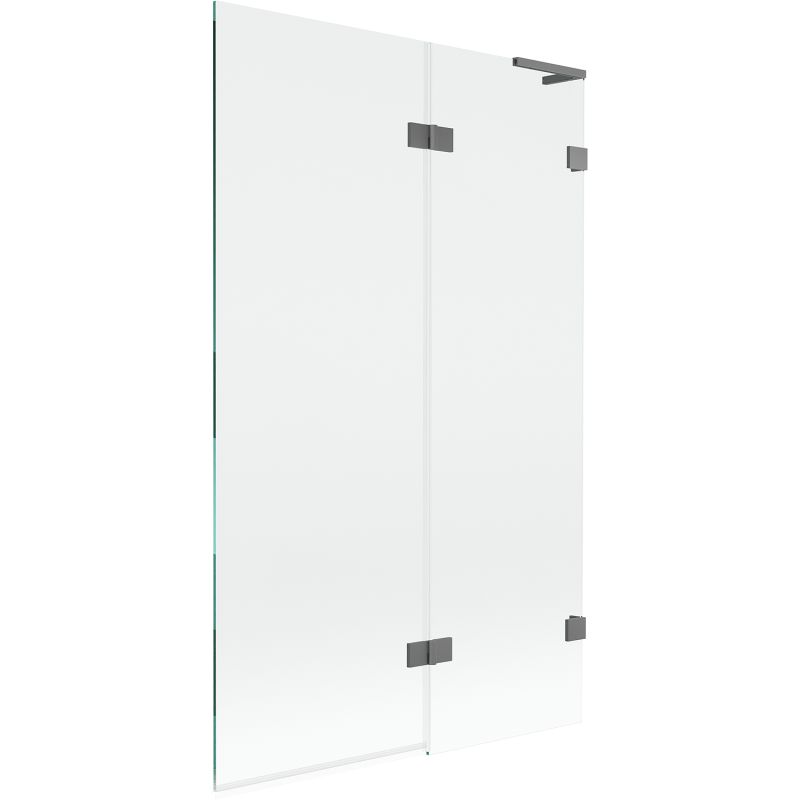 Parawan nawannowy Mexen Lunar L gun metal 110 x 150 cm 2-skrzydłowy 1 szt