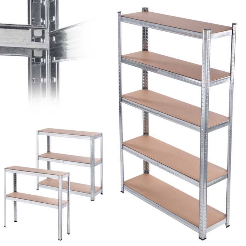 Regał KADAX metalowy magazynowy Garażowy 5-Poziomowy 180x90x30cm 875kg 1szt.