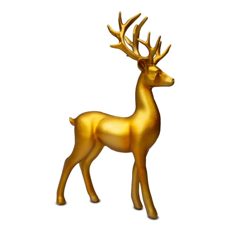 Figurka dekoracyjna renifer złoty, Solis Decor by Aleksandra Sobota, 28,5 cm, 1 szt.