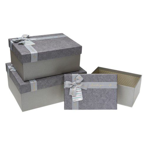 Zestaw pudełek Neopak HL-004-GREY 3 szt.