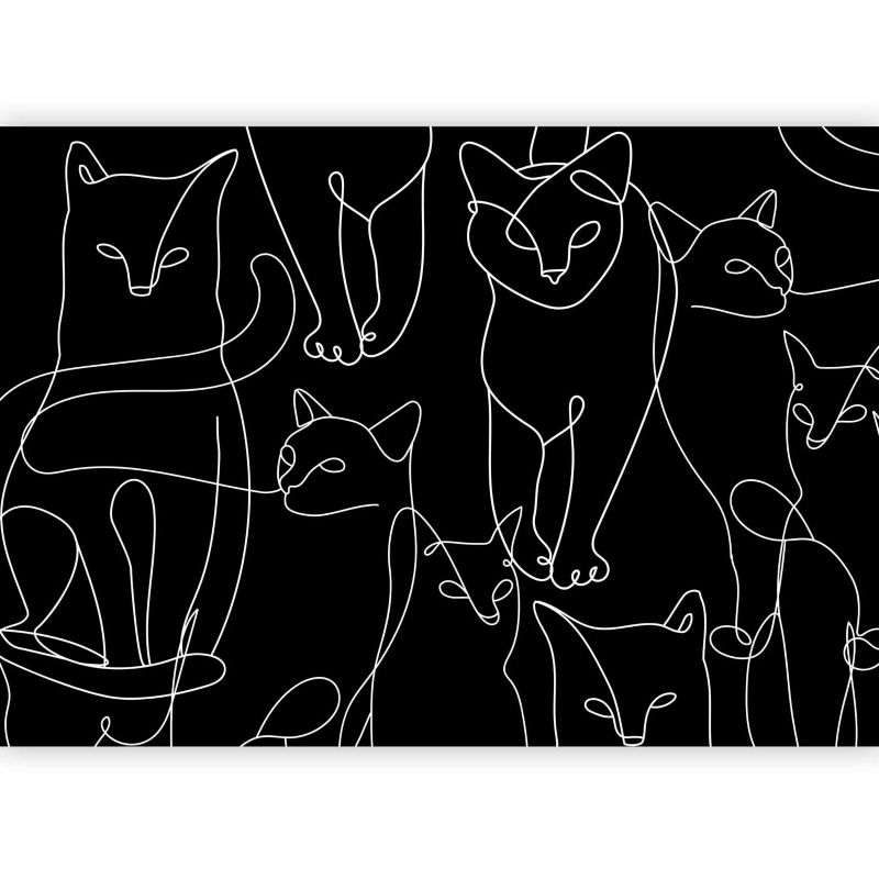 Fototapeta flizelinowa Artgeist 170 g/m2 wodoodporna Zwierzęta czarna 400x280 (8 części) 10035aa rolka 1 szt