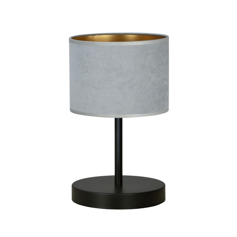 Lampa stołowa Emibig Hilde czarno-szara 1 x E27 x 15W IP20 wym: 34 x 20 x 20 cm metal - 1 szt.