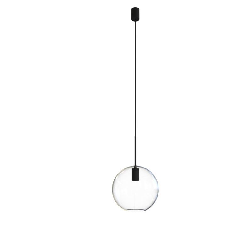 Lampa sufitowa wisząca Nowodvorski Lighting Sphere czarno-przezroczysty wym: 130 x 25 x 25 cm 1xE27 x 40W 1 szt.