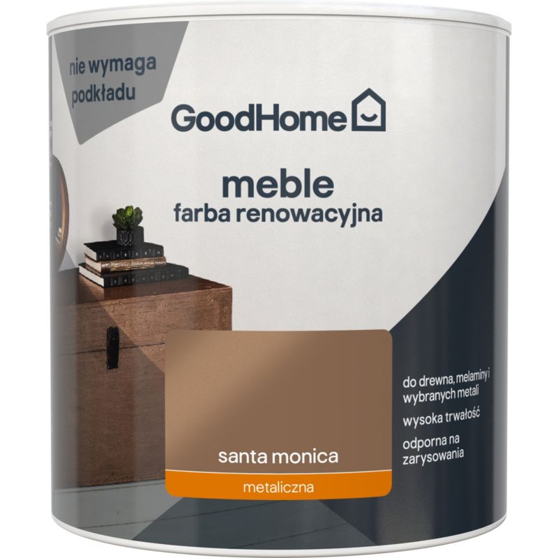 Farba renowacyjna do mebli GoodHome Reno santa mon metallic 0,5 l