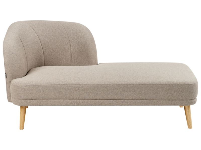 Szezlong lewostronny jasnobrązowy Tanlay 1 szt.