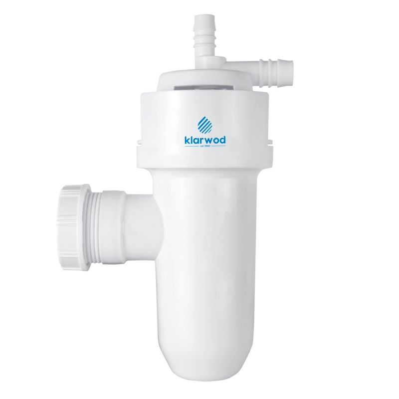 Syfon do odprowadzania popłuczyn KLARWOD z przerwą powietrzną, 1szt.