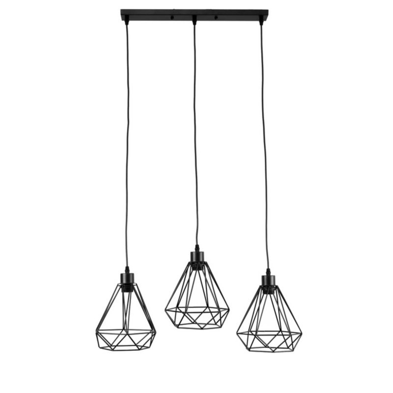 Lampa wisząca Edo Alambra SORO 3xE27 czarna EDO777195 1 szt.