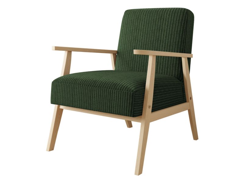 Fotel MIRJAN 24 Retro Sztruks ciemnozielony 1 szt.