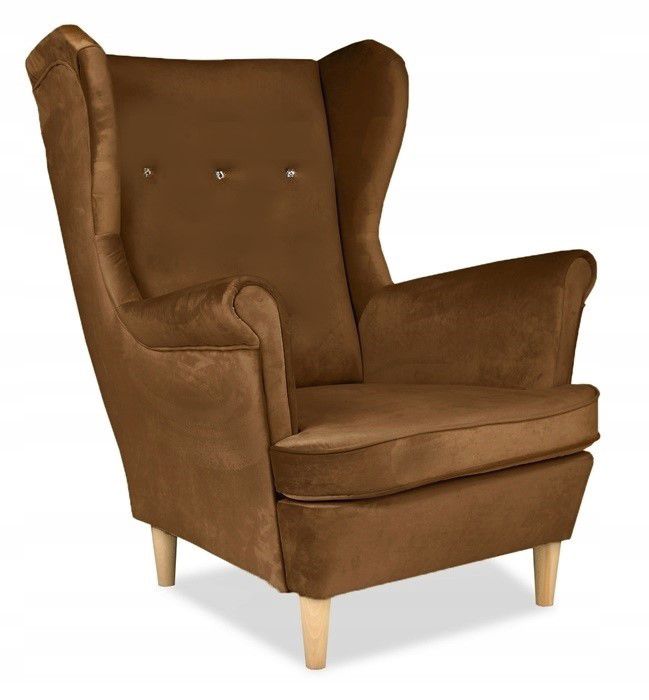 Fotel uszak do salonu Family Meble ARI brąz 1szt