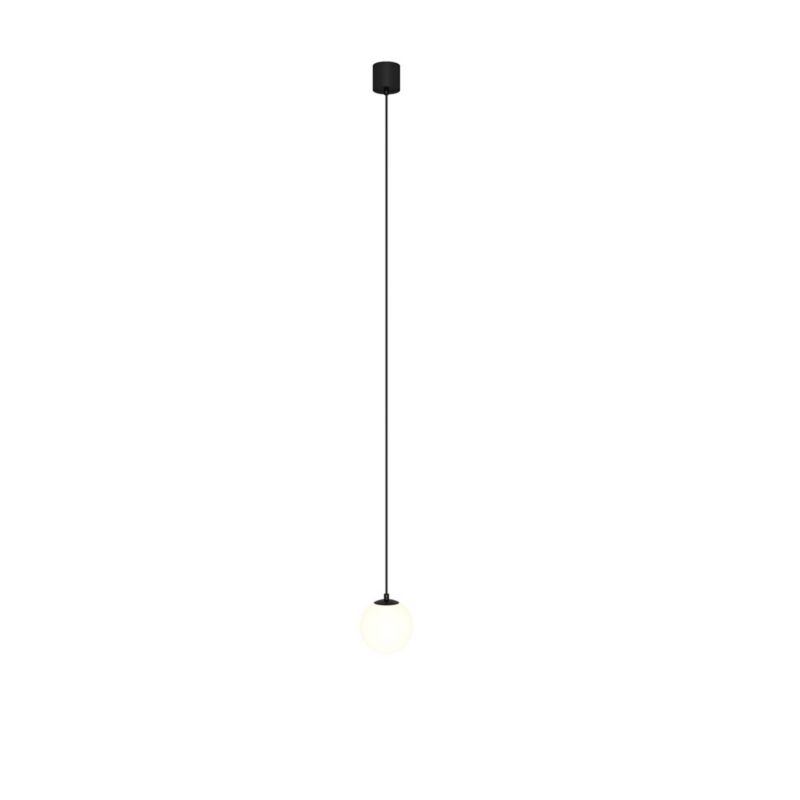 Lampa wisząca Maytoni Luna 0601 czarno-biała 10 cm szerokości wbudowany LED 5W 1 szt.