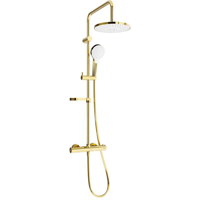 Zestaw prysznicowy Mexen Kai złoty/okrągły 1 szt.