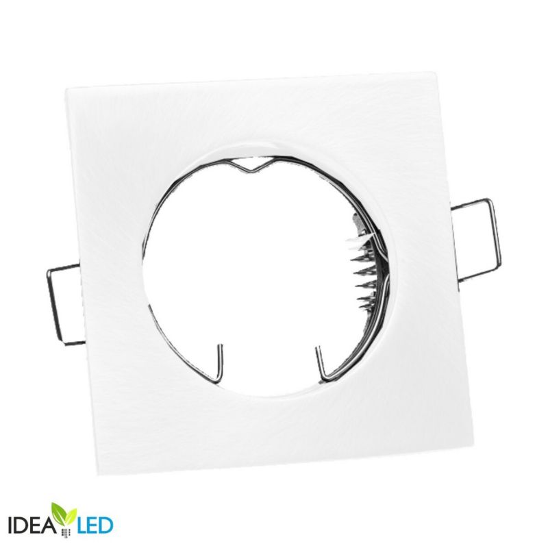 Oprawa sufitowa wpuszczana IdeaLED biała 1 x GU10 x 50W IP20 wym: 2,8 x 8 x 8 cm kwadratowa - 10 szt.