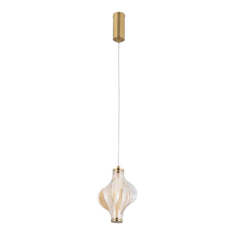 Lampa Wisząca Tk-Lighting Elva Brass Lampa Wisząca Led 8W - 1szt.