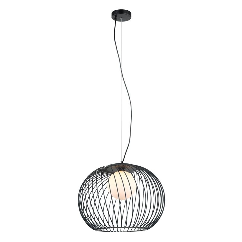 Lampa sufitowa wisząca Italux Clarisa 9486 czarno-biała nowoczesna 1xE27 x 40W 1 szt.