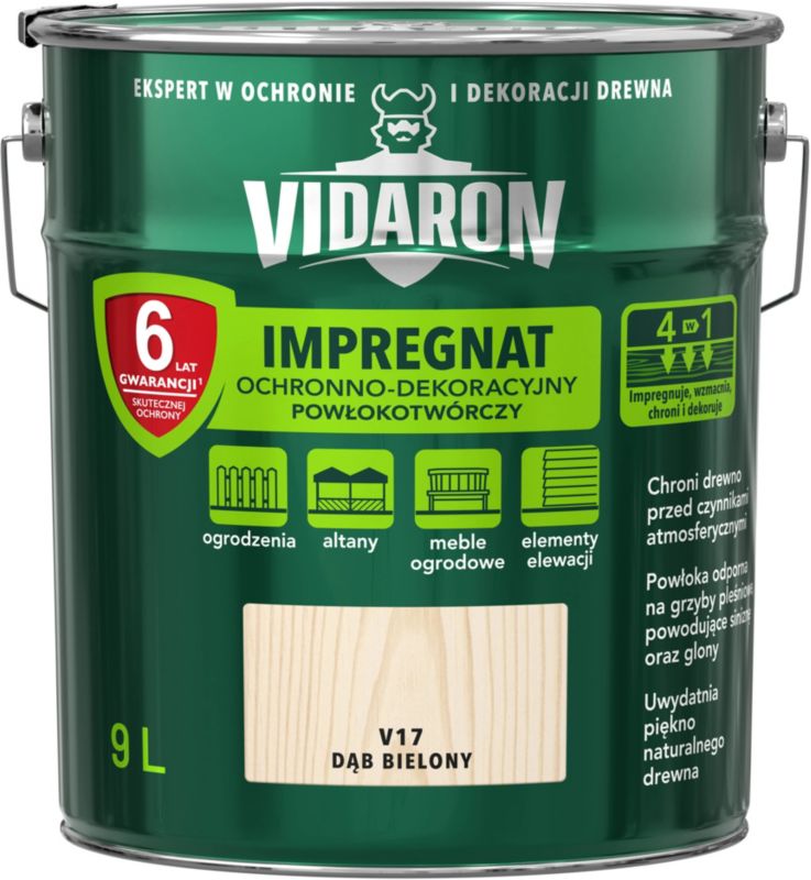 Impregnat do drewna Vidaron dąb bielony 9 l