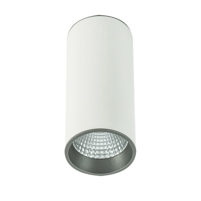 Oprawa sufitowa Italux Moldes biało-szary LED 12W 4000K 820lm IP20 wym: 9 x 9 cm aluminium - 1 szt.