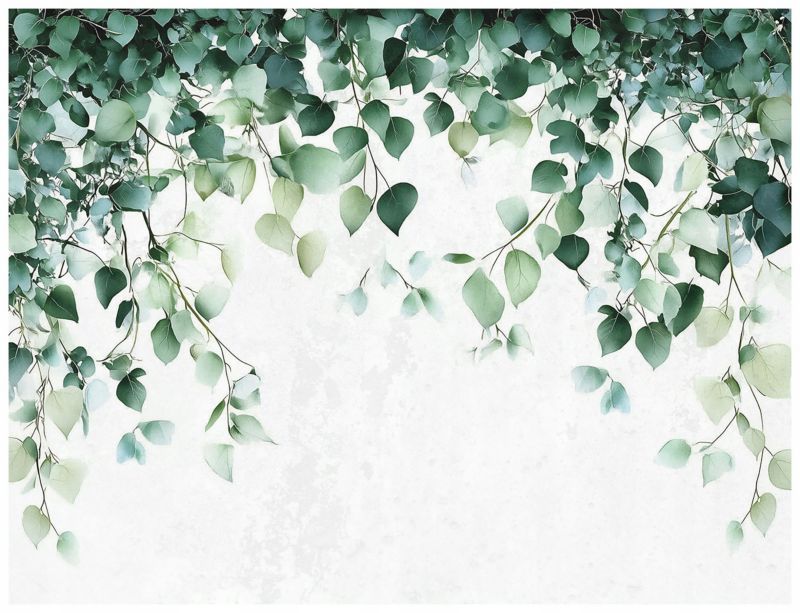 Fototapeta Na Flizelinie WALLARENA 300x210 cm Tapeta Do Salonu Kuchni Liście Zielone 1 szt.