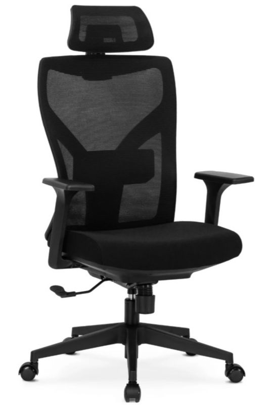 Fotel Obrotowy Spiral Mebel Elite Ergonomiczny Czarny 1 szt