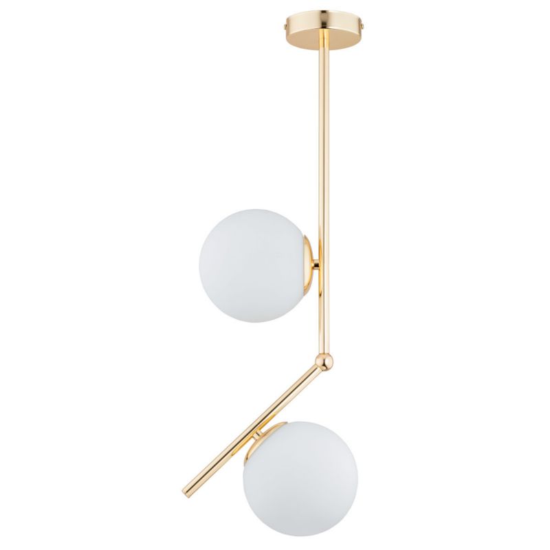 Lampa wisząca Alfa Liberty 2678 złoto-biała minimalistyczna 2xE14 x 10W 1 szt.