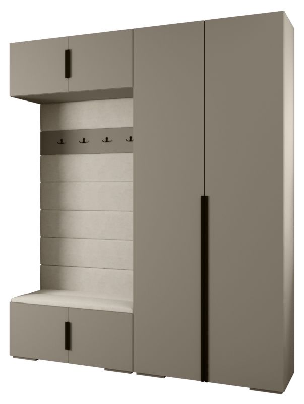 Garderoba do przedpokoju Abiks INOVA 1 Z18 kaszmir+czarny+manila02 1szt.