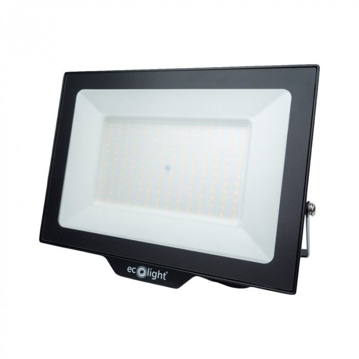 Naświetlacz LED Ecolight czarny LED 150W 6500K 13500lm IP65 wym: 25,5 x 32 x 3,2 cm aluminium - 1 szt.