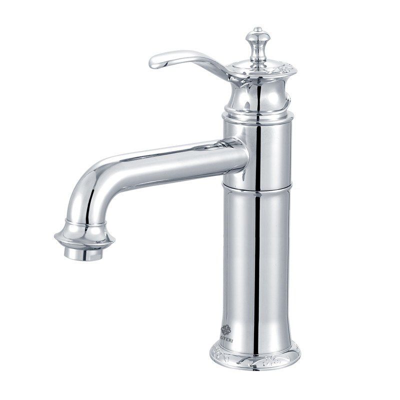 Bateria umywalkowa Lauferi TOLOSA mosiężna stojąca srebrny chrom retro 1 szt.