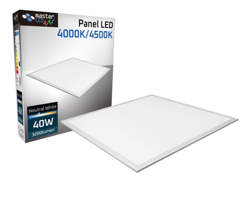 Panel LED MasterLED Lumio 40W 595x595mm neutralna biel 4000K IP20 biały 1 szt.