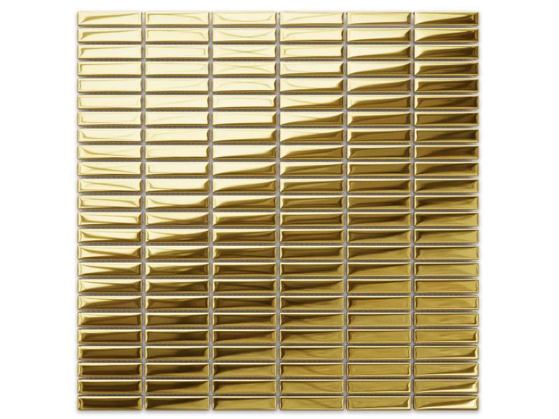 Mozaika szklana Ilcom nano piano gold złota metallic 30 x 30 cm 1 szt.