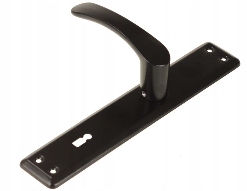 Klamka FEINZ Bramowa Do Drzwi Bram 90 Na Klucz Czarna 1 szt.