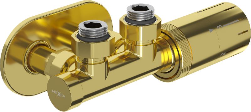 Zestaw termostatyczny kątowy Mexen G05 złoty W907-958-905-50 1 szt.