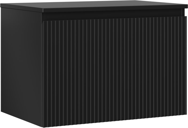 Szafka łazienkowa podumywalkowa Mexen Rivel czarna 70 cm 1 szuflada 1 szt.