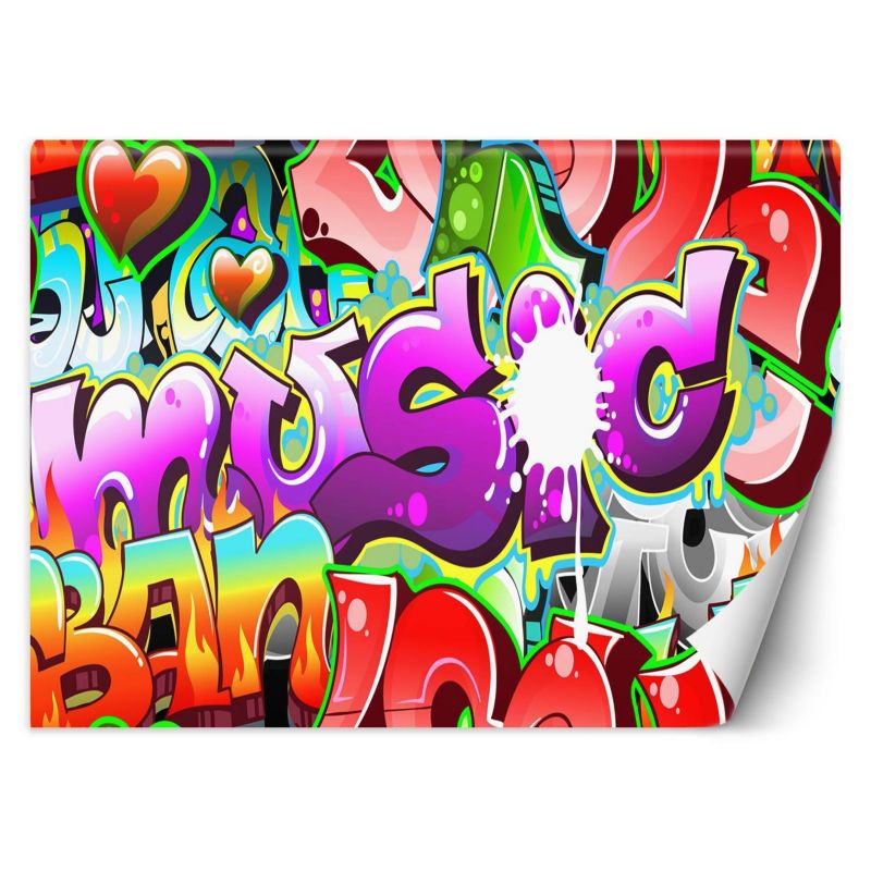 Fototapeta Feeby Kolorowe graffiti napisy 150x105 1 szt