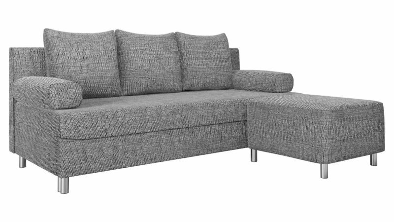 Kanapa rozkładana MIRJAN 24 Dover + pufa plecionka ciemny beż 1 szt.