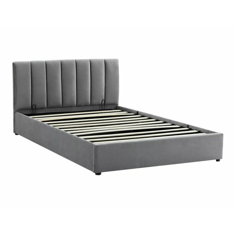 Łóżko Signal tapicerowane MONTREAL VELVET 160x200 szare z pojemnikiem 1 szt