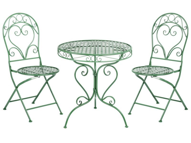 Zestaw mebli balkonowych Albinia Metal Zielony 1 kpl