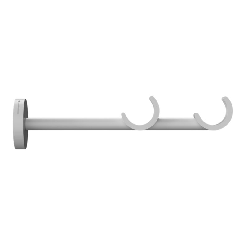 Wspornik ścienny podwójny Goodhome Anafi 19/28 mm biały