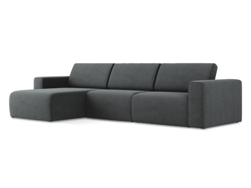 Modułowa sofa 4-osobowa LaMiaSofa CASERTA z tkaniny strukturalnej 314x167 cm szary 1 szt.