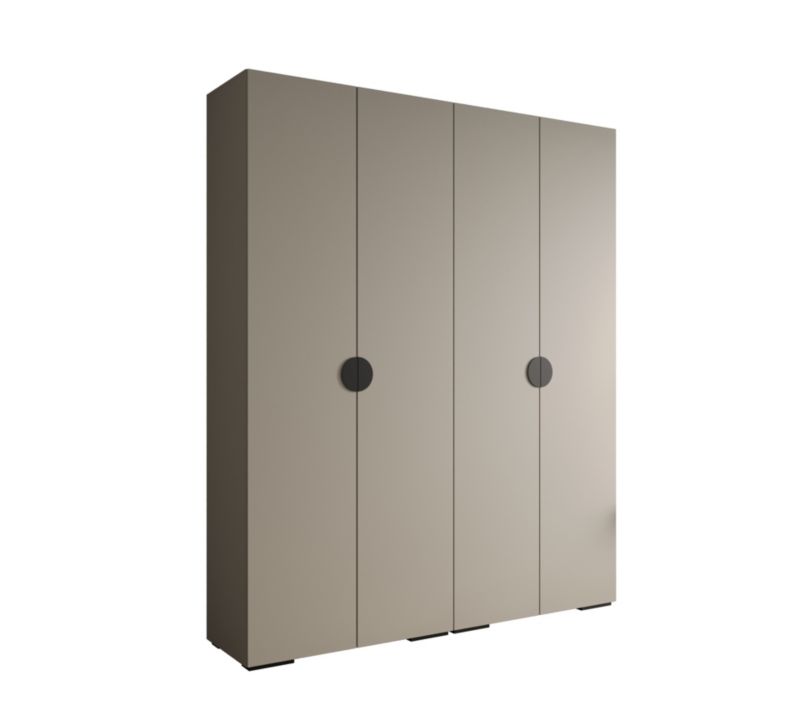 Szafa ubraniowa Garderoba Abiks INOVA 4 2SZ kaszmir+czarny 1 szt.