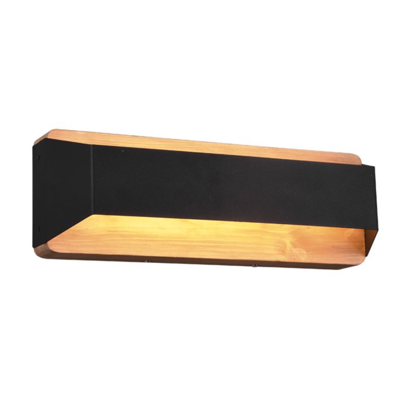 Kinkiet ścienny Trio Arino jasne drewno-czarny LED 13.5W 3000K 1500lm IP20 wym: 12 x 35,2 x 35,2 cm - 1 szt.