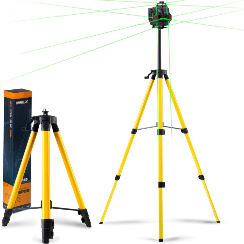 Statyw do lasera krzyżowego Humberg 150cm 5/8'' trójnóg tripod 1 szt.