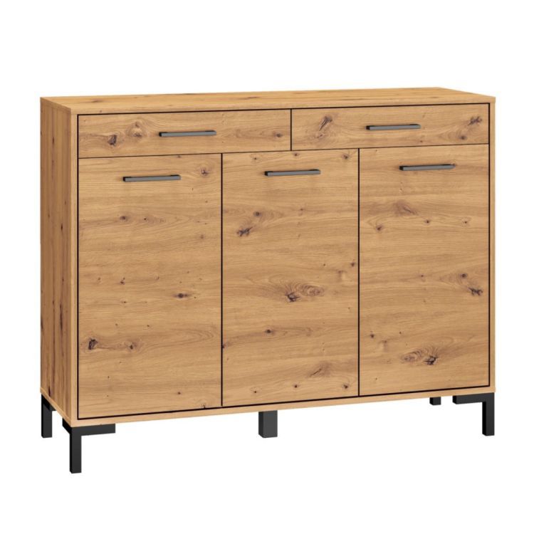 Komoda ML Meble NIKOLA 120 2S3D dąb artisan 1 szt.