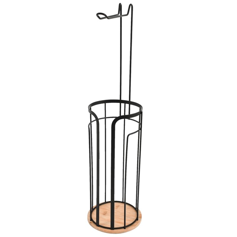 Stojak na papier toaletowy Bisk Umbra bambus czarny