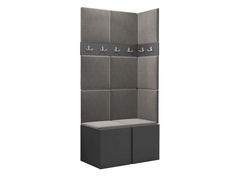 Garderoba MIRJAN 24 Orion I grafit + szary 1 kpl.