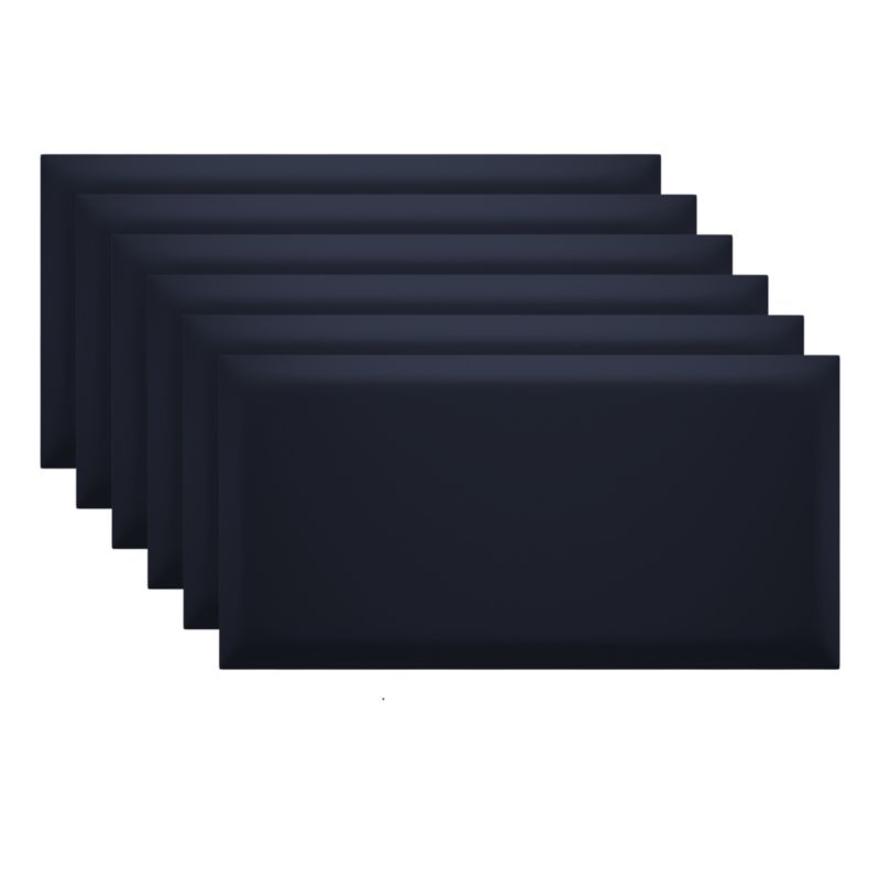 Panel ścienny tapicerowany Marbet Design SOFTLINE 60x30 cm RIVIERA79 granatowy 6 szt.