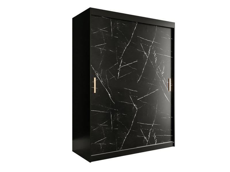 Szafa MIRJAN 24 Marmur T 150 czarny mat / czarny marmur 1 szt.