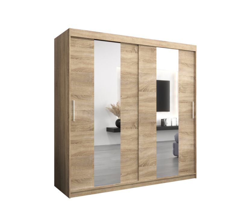 Szafa przesuwna Garderoba Abiks POLE 200 sonoma/sonoma 1 szt.