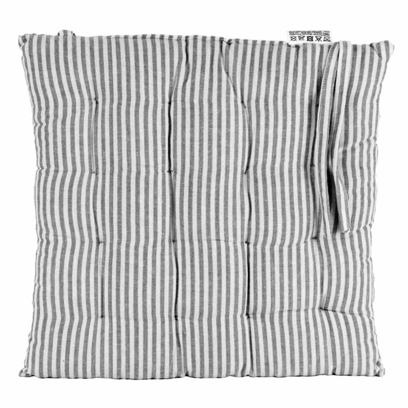 Poduszka EDANTI Na Krzesło Ogrodowe Do Domu 40x40 cm Czarne 1 szt.