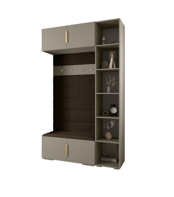 Garderoba do przedpokoju Abiks INOVA 1 Z20 kaszmir+złoty+manila04 1szt.