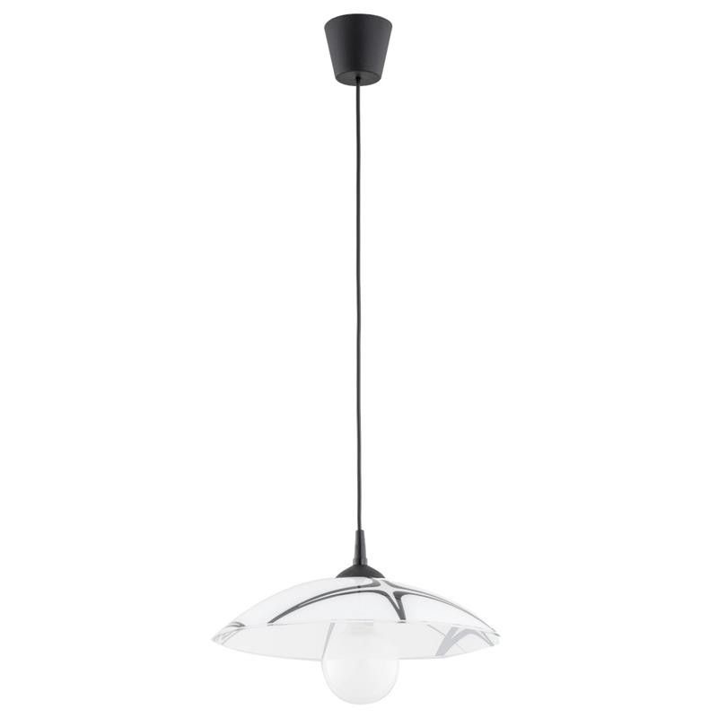 Lampa wisząca Alfa Begonia 9839 czarno-biała styl klasyczny 1xE27 x 15W 1 szt.