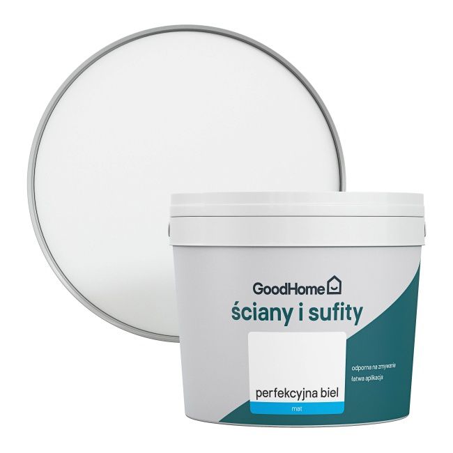 Farba GoodHome Ściany i Sufit biały mat 2,5 l